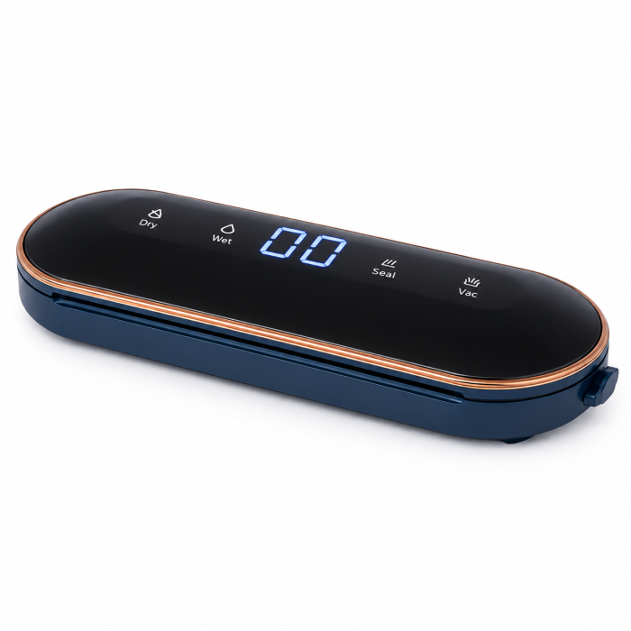 Aparat de vidat alimente VarioShop, pentru pungi si recipiente cu valva, 4 functii, 10 pungi incluse, furtun, vacuum pana la -60 kPa, 90 W, sigilare 30 cm [10]