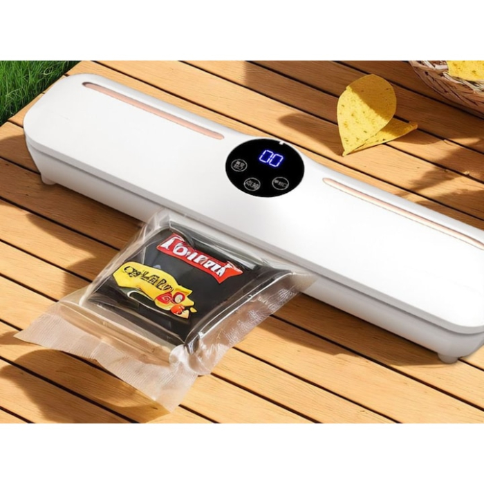 Aparat de vidat si sigilat VarioShop®, 120W, 220V, include 10 pungi, pastreaza alimentele proaspete, blocheaza mirosurile, ideal pentru carne, legume si fructe, 33x8x5 cm [13]