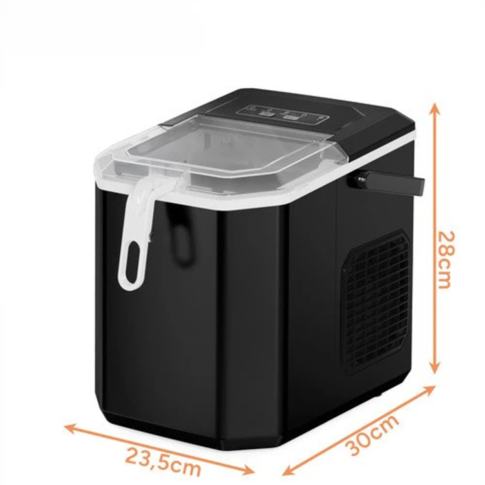 Aparat gheata VarioShop® 1.2L, productie rapida 12kg/24h, 2 dimensiuni cuburi, racire cu compresor, rezervor apa, pentru casa si petreceri, 220-240V [5]