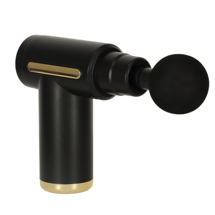 Aparat Pentru Masaj Profesional VarioShop, tip pistol, cu 4 capete interschimbabile, 6 trepte de viteza, ideal pentru gat, spate, brate, picioare, anti-celulita, relaxare si tonifiere musculara, bater [21]