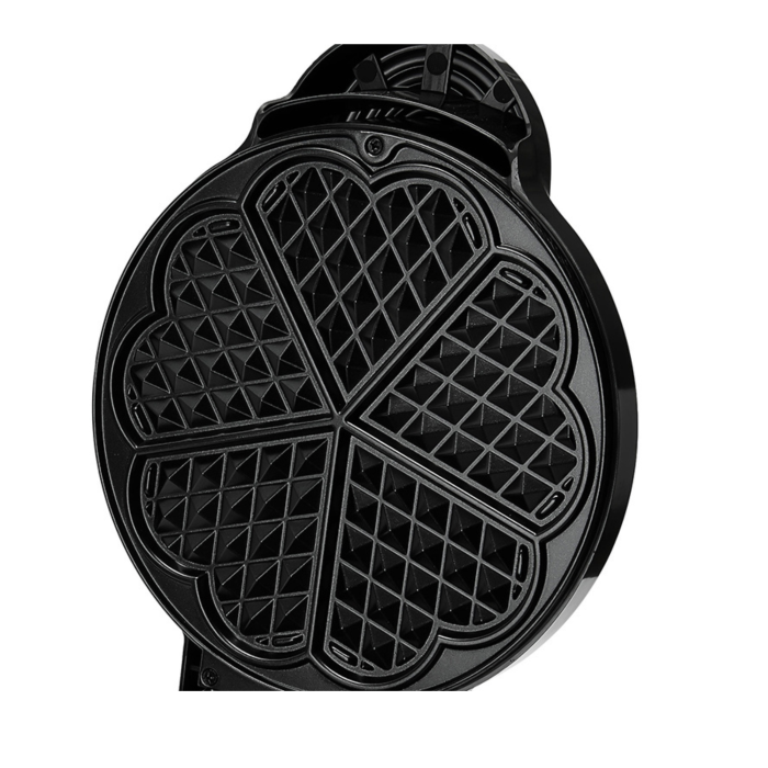 Aparat pentru vafe VarioShop®, 1000W, 5 vafe in forma de inima, invelis antiaderent, incalzire rapida, indicator luminos, negru, 26.5x20x10 cm [4]