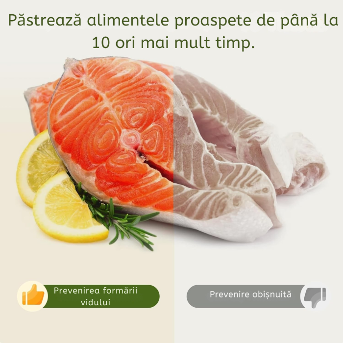 Aparat vidat alimentar multifunctional VarioShop®, pentru depozitarea alimentelor, cu sterilizare UV, afisaj digital si taietor de folie integrat, latime sigilare 30 cm, argintiu [7]