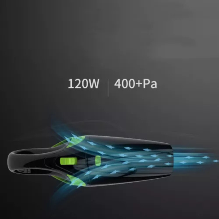 Aspirator auto fara fir VarioShop® puternic 120W, reincarcabil USB, portabil, turbina 32000 rpm, filtru dublu, recipient transparent, pentru masina si interior auto [6]