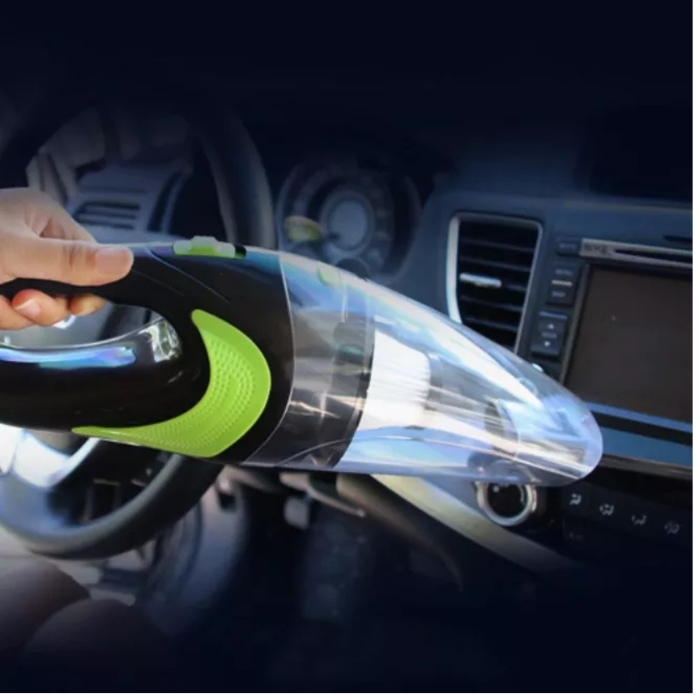 Aspirator auto fara fir VarioShop® puternic 120W, reincarcabil USB, portabil, turbina 32000 rpm, filtru dublu, recipient transparent, pentru masina si interior auto [4]