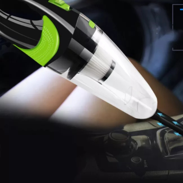 Aspirator auto fara fir VarioShop® puternic 120W, reincarcabil USB, portabil, turbina 32000 rpm, filtru dublu, recipient transparent, pentru masina si interior auto [3]