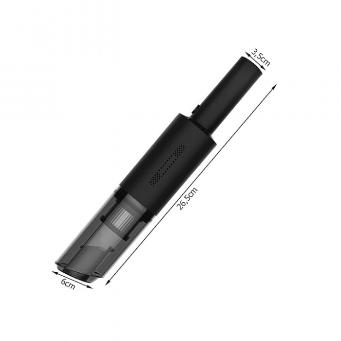Aspirator auto multifunctional VarioShop®, pentru casa si masina, 3 accesorii incluse: duza ingusta si medie, duza tip perie, Portabil, compact, 120w, filtru HEPA, Negru [19]