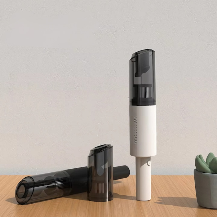 Aspirator auto multifunctional VarioShop®, pentru casa si masina, 3 accesorii incluse: duza ingusta si medie, duza tip perie, Portabil, compact, 120w, filtru HEPA, Alb [7]