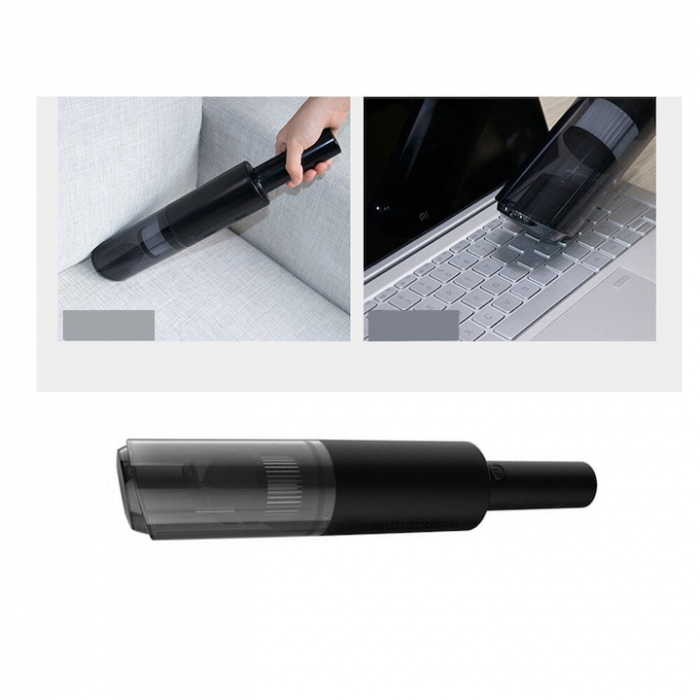 Aspirator auto multifunctional VarioShop®, pentru casa si masina, 3 accesorii incluse: duza ingusta si medie, duza tip perie, Portabil, compact, 120w, filtru HEPA, Negru [14]