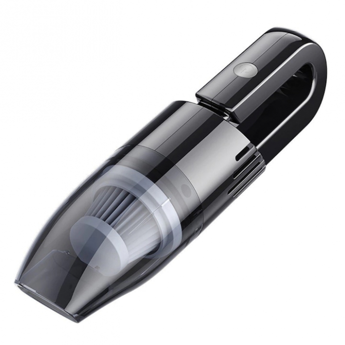 Aspirator auto wireless VarioShop®, pentru masina si casa, compact, portabil, usor de folosit, sistem de filtrare dublu, filtru HEPA, 120 W, 12 V, Negru [1]