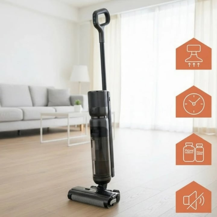 Aspirator Multifunctional fara Fir 2 in 1 VarioShop®, cu Stergere si Aspirare, Motor BLDC 200W, Putere de Aspirare 16 kPa, Rezervoare Separate Apa Curata si Murdara, Autocuratare, Curatenie Completa s [5]