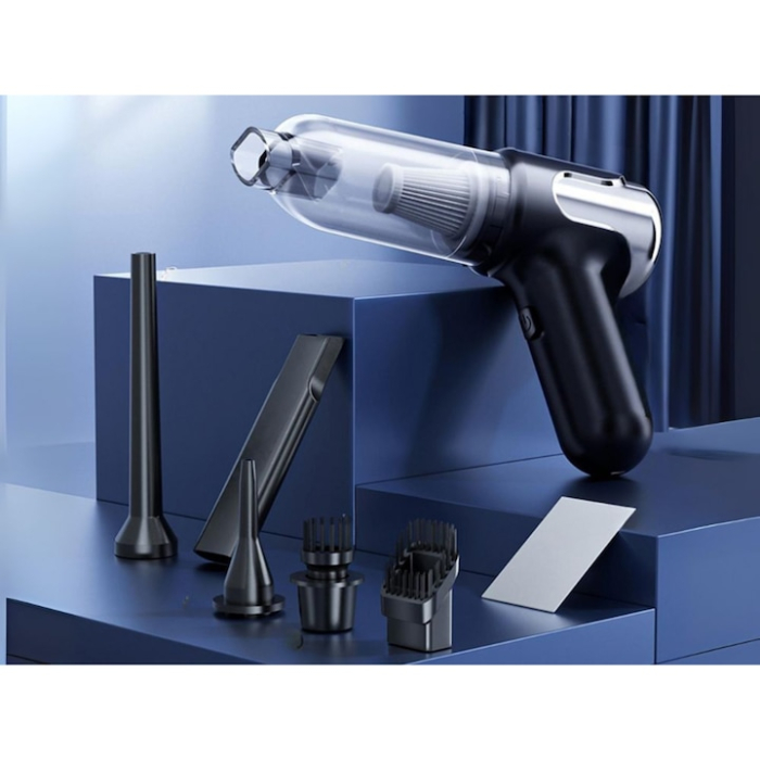 Aspirator portabil fara fir VarioShop®, pentru masina si casa, putere 120 W, aspirare 5000 Pa, 6 duze pentru crapaturi si suprafete delicate, incarcare USB [7]