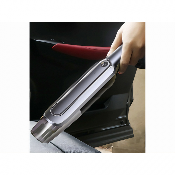 Aspirator portabil pentru casa si masina VarioShop®, Putere 60 W, Compact, Portabil, Filtru HEPA, 2 accesorii de curatare a spatiilor inguste, Incarcare prin USB-C, Autonomie 30 minute, Baterie 4000 m [42]