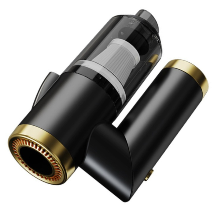 Aspirator portabil pliabil VarioShop, putere de aspiratie 9000PA, iluminare LED, Negru, 196x42mm [5]