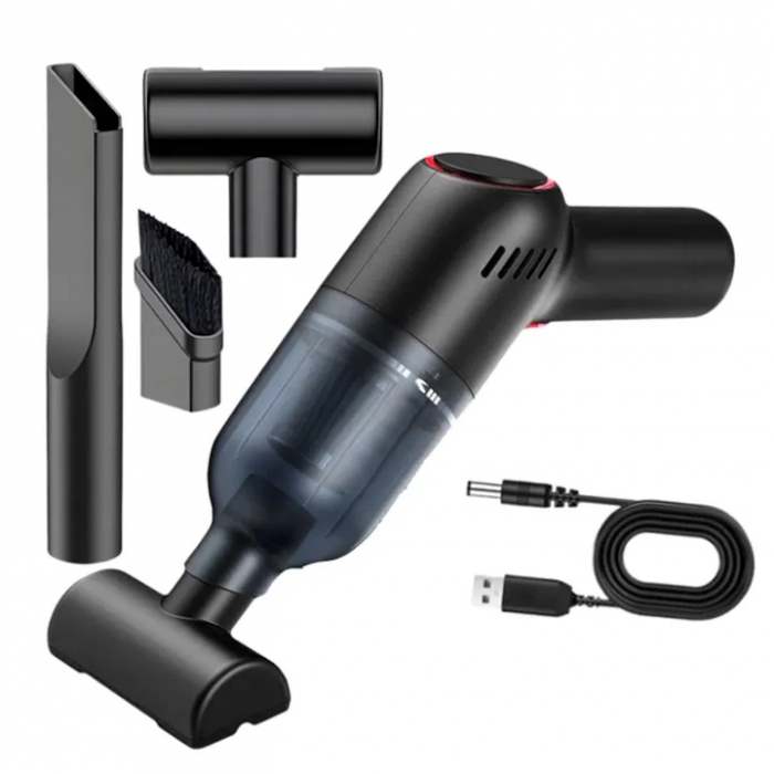 Aspirator Portabil VarioShop® 3 duze incluse, ideal pentru casa si masina, incluse accesorii versatile pentru curatare rapida si eficienta, putere aspirare 8000 PA, baterie 2000mAh, timp de rulare 30 [22]
