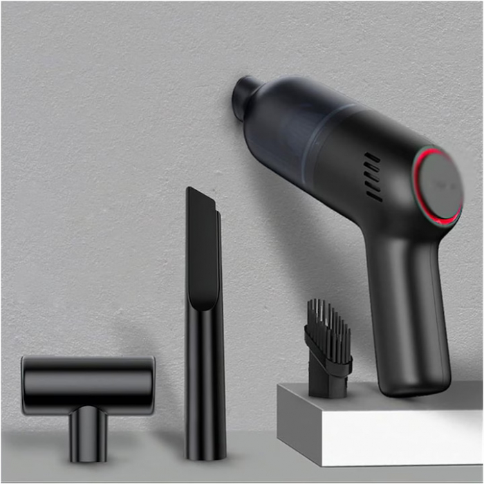 Aspirator Portabil VarioShop® 3 duze incluse, ideal pentru casa si masina, incluse accesorii versatile pentru curatare rapida si eficienta, putere aspirare 8000 PA, baterie 2000mAh, timp de rulare 30 [26]