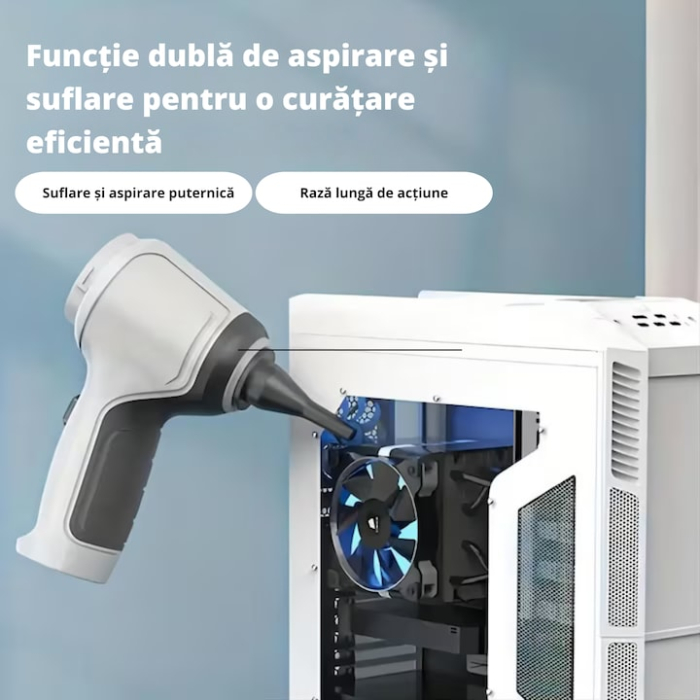 Aspirator Portabil Wireless VarioShop®, 120W, Putere de Aspirare 15000 PA, Motor Rapid 15500 rpm, Filtru Reutilizabil, Functionare Silentioasa 52 dB, USB [3]