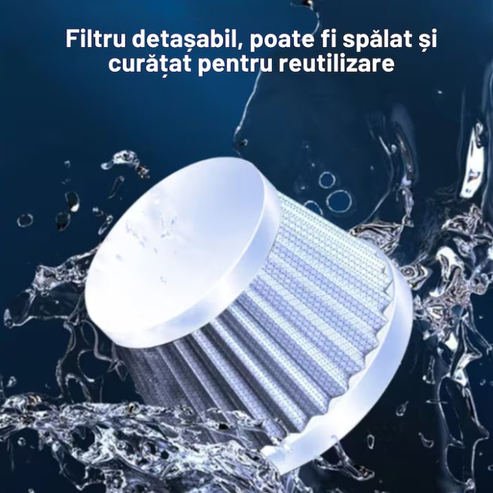 Aspirator Portabil Wireless VarioShop®, 120W, Putere de Aspirare 15000 PA, Motor Rapid 15500 rpm, Filtru Reutilizabil, Functionare Silentioasa 52 dB, USB [6]