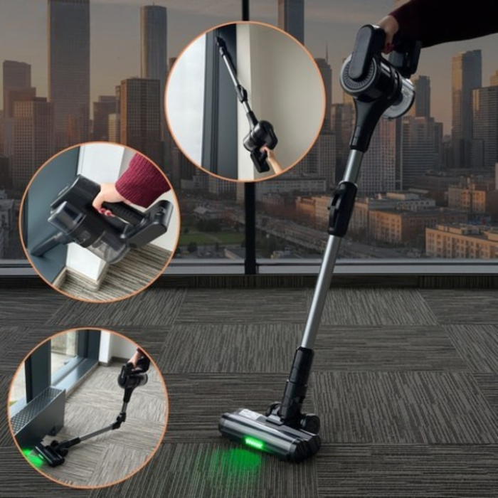 Aspirator Vertical Fara Fir VarioShop®, 400W, Motor BLDC, Autonomie Extinsa 52 de Minute, Putere Reglabila 10/20/35 kPa, Perie Mare cu LED, Tub Pliabil din Aluminiu, Filtru HEPA Lavabil [4]