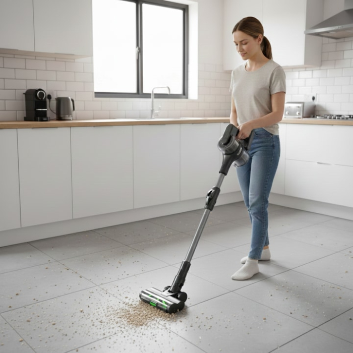 Aspirator Vertical Fara Fir VarioShop®, 400W, Motor BLDC, Autonomie Extinsa 52 de Minute, Putere Reglabila 10/20/35 kPa, Perie Mare cu LED, Tub Pliabil din Aluminiu, Filtru HEPA Lavabil [10]