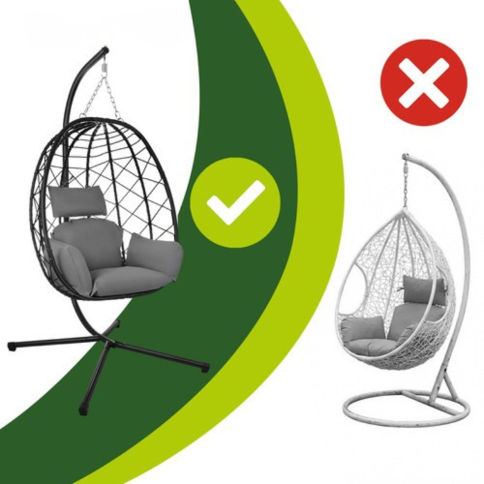 Balansoar scaun suspendat 185 cm VarioShop®, confortabil și rezistent pentru grădină și terasă [8]