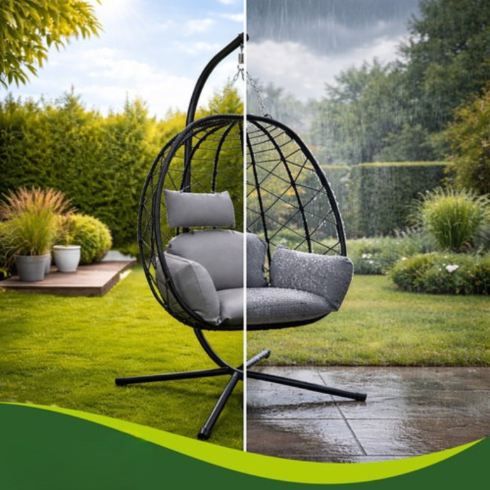 Balansoar scaun suspendat 185 cm VarioShop®, confortabil și rezistent pentru grădină și terasă [6]