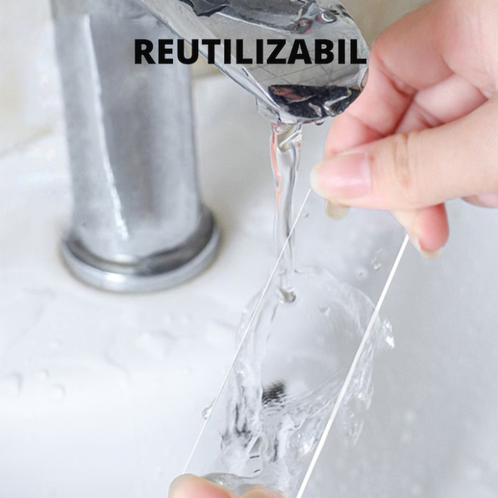 Banda dublu adeziva VarioShop®, rezistenta la apa, reutilizabila, pentru diverse suprafete, latime 3 cm, lungime 3 m, Transparent [6]