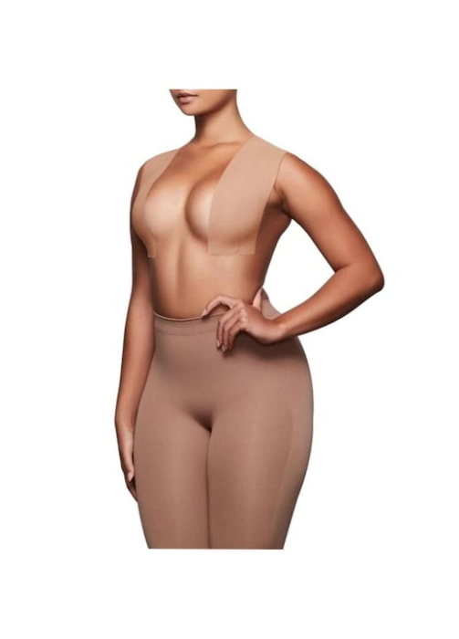 Banda elastica adeziva pentru sustinerea si ridicarea bustului VarioShop®, material respirabil, rezistenta, impermeabila, pentru toate marimile, 10 plasturi inclusi, 500 x 5 cm, Bej [9]