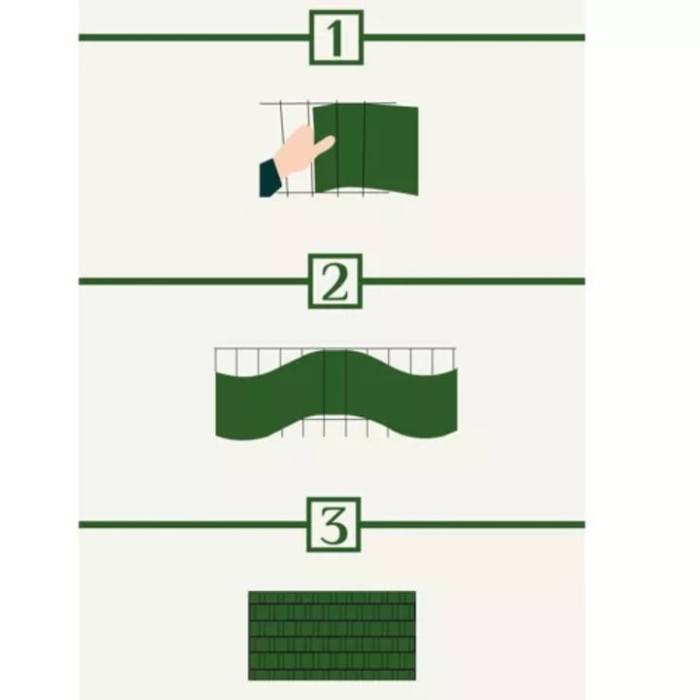 Banda pentru gard din panouri VarioShop®, 450g/m², PVC, rezistenta la UV, cu 25 cleme incluse, protectie, intimitate si estetica, 19 x 3500 cm, Gri [5]