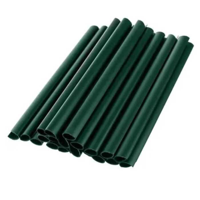 Banda pentru gard VarioShop®, pentru panouri, balcon si terasa, PVC 450 g/m², rezistenta la UV si umiditate, 25 cleme, 19x3500 cm, verde [14]