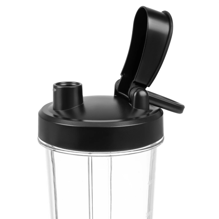 Blender multifunctional VarioShop® cu rasnita, 1200 W, cana din sticla 2 L, 2 pahare portabile, zdrobire gheata, viteza reglabila, functie Pulse, design compact, negru [12]