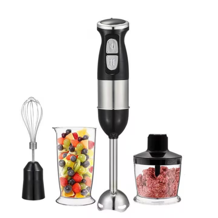 Blender vertical 4 in 1 VarioShop®, 500W, mixer multifunctional cu tocator, tel si cana 600 ml, lame inox, 2 viteze, design compact pentru bucatarie [5]