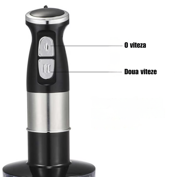 Blender vertical 4 in 1 VarioShop®, 500W, mixer multifunctional cu tocator, tel si cana 600 ml, lame inox, 2 viteze, design compact pentru bucatarie [4]