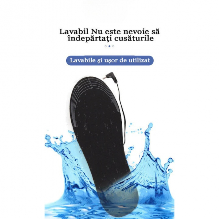 Branturi incalzite pentru incaltaminte VarioShop®, Impermeabile, Confortabile, Rezistente, Temperatura Incalzire max. 55°C, Alimentare prin USB, Marimea 41 - 46, Negru [17]
