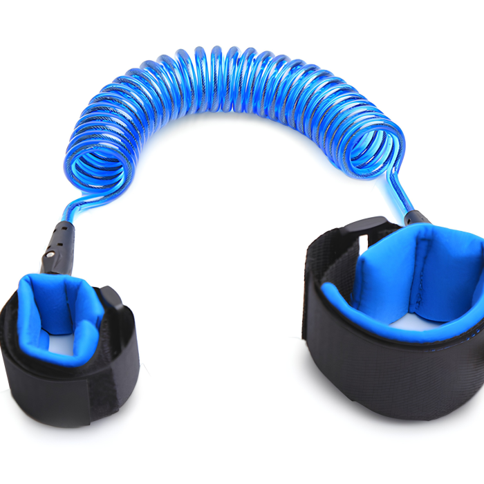 Bratara antipierdere copii VarioShop®, pentru plimbari, excursii si zone aglomerate, reglabila, 150 cm, albastru [5]