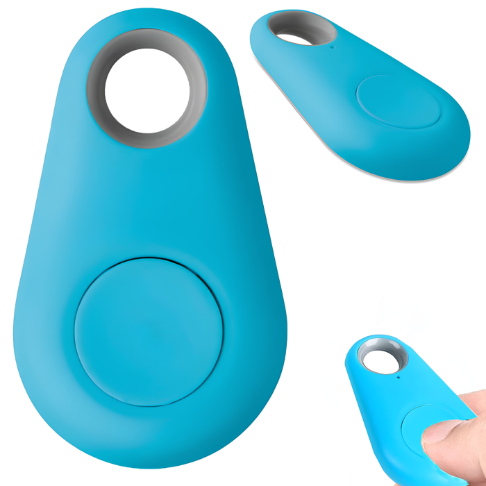 Breloc anti-pierdere Bluetooth VarioShop®, pentru chei si obiecte personale, localizator cu alarma sonora, declansator foto, aplicatie iSearching, Android/iOS, albastru [7]