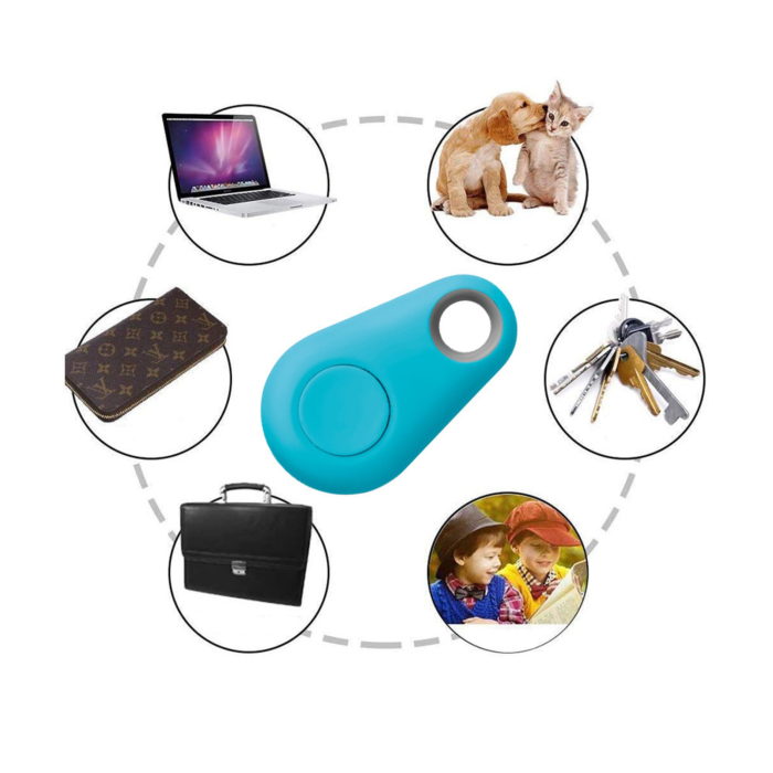 Breloc anti-pierdere Bluetooth VarioShop®, pentru chei si obiecte personale, localizator cu alarma sonora, declansator foto, aplicatie iSearching, Android/iOS, albastru [5]