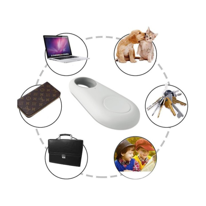 Breloc anti-pierdere cu Bluetooth pentru chei VarioShop®, localizator obiecte, declansator foto, alarma anti-pierdere, compatibil Android & iOS, aplicatie iSearching, Alb [5]