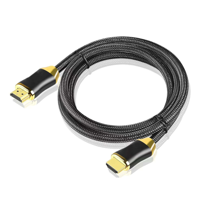Cablu HDMI 2.1 VarioShop®, 48Gbps 8K 60Hz, 4K 120Hz, compatibilitate universala, plug-and-play, pentru monitor, proiector, televizor, laptop, lungime 1.5 m, Negru [15]