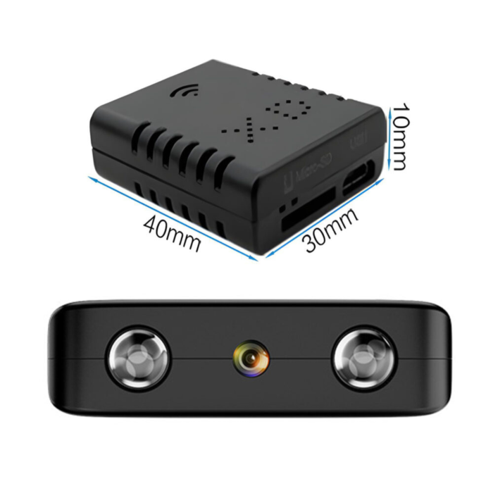 Camera digitala multifunctionala Full HD cu WiFi VarioShop®, viziune nocturna si detectare miscare, mini-camera de supraveghere pentru interior, conectare prin aplicatie, slot microSD, 2.9 x 2.9 x 1.1 [10]