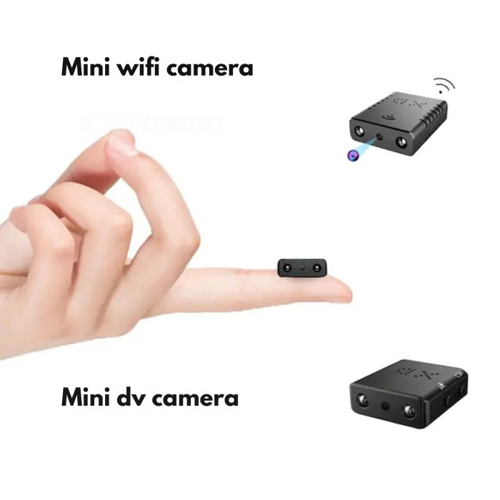Camera digitala multifunctionala Full HD cu WiFi VarioShop®, viziune nocturna si detectare miscare, mini-camera de supraveghere pentru interior, conectare prin aplicatie, slot microSD, 2.9 x 2.9 x 1.1 [6]