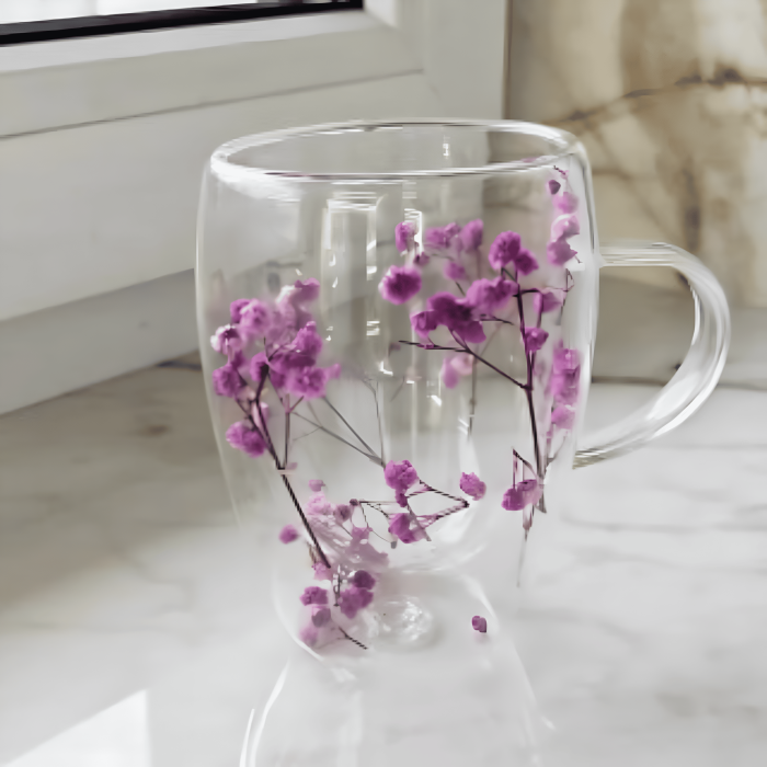 Cana termo cu flori mov 300 ml [2]