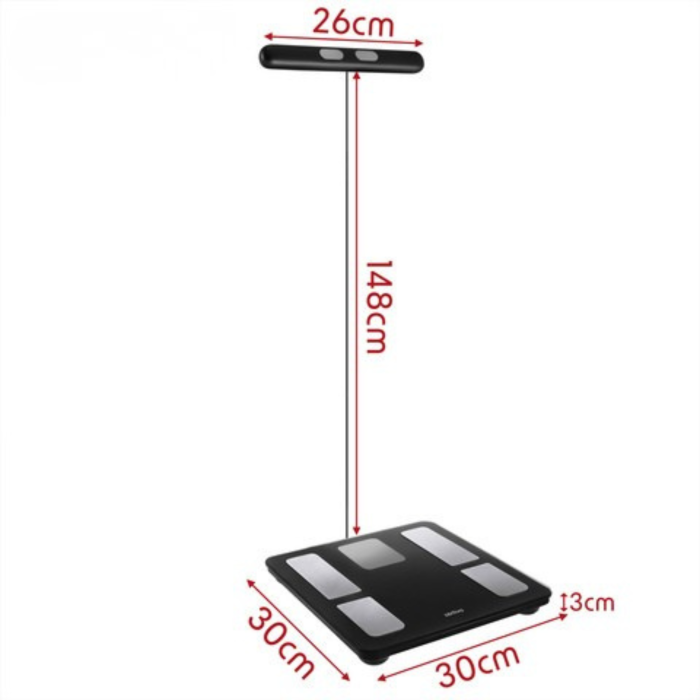 Cantar Analitic Smart VarioShop Premium Bluetooth IMC Grasime Corporala Masa Musculara 8 Electrozi WiFi LCD 180kg [14]