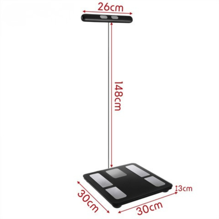 Cantar Analitic Smart VarioShop Premium Bluetooth IMC Grasime Corporala Masa Musculara 8 Electrozi WiFi LCD 180kg [12]