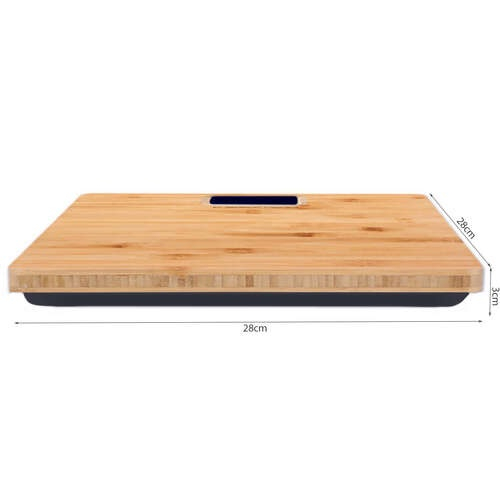 Cantar corporal VarioShop®, LCD din Bambus, Design Eco-Friendly, Display Mare, Oprire Automata, Picioare Anti-Alunecare, Masuratori de la 0.02 kg la 180 kg, Alimentare cu 2 Baterii AAA, Dimensiune 28 [5]
