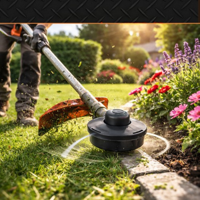 Cap de tuns semiautomat pentru motocoasa pe benzina, sistem BUMP TO FEED, compatibil majoritatea trimmerelor, fir 2.4 mm inclus  [2]