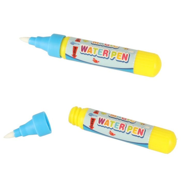 Carte magica de colorat cu apa pentru copii VarioShop®, 4 file reutilizabile, marker reincarcabil, fara mizerie, ideala pentru dezvoltarea creativitatii si a dexteritatii manuale, 19 x 15 cm [7]