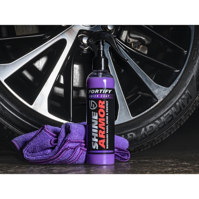 Ceara ceramica auto si laveta VarioShop®, cu efect hidrofob si protectie UV, spray profesional pentru caroserie, stralucire intensa, revitalizare culoare, mascare microzgarieturi, 230 ml [2]