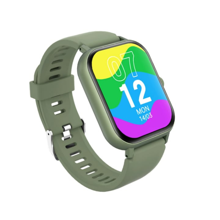 Ceas inteligent multifunctional VarioShop®, cu ecran tactil, monitorizare sanatate, 20 moduri sportive, notificari apeluri si mesaje, curea din silicon, unisex, autonomie 5-7 zile, verde [24]