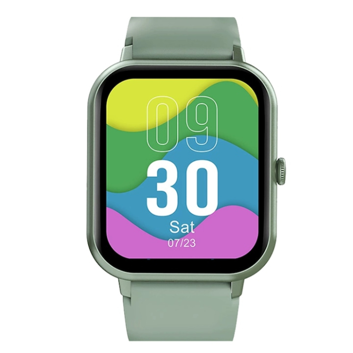Ceas inteligent multifunctional VarioShop®, cu ecran tactil, monitorizare sanatate, 20 moduri sportive, notificari apeluri si mesaje, curea din silicon, unisex, autonomie 5-7 zile, verde [18]