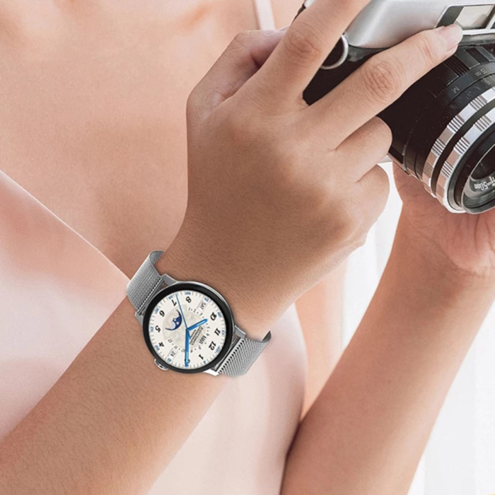 Ceas Smart VarioShop®, Incarcare Wireless, EKG, Apeluri si Notificari Bluetooth, Monitorizare Puls, Functii Multiple, Argintiu [3]